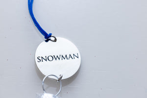 The Polar Express Snowman Hand Blown Ornament