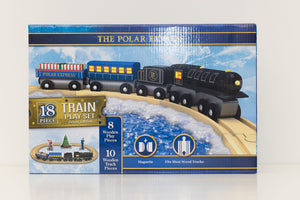 The Polar Express 18 Piece Wooden Train Set